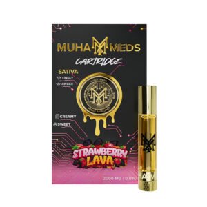 muha-meds-strawberry-lava-2g-510.jpg Strawberry Lava 510 Cart, Sativa, 2g