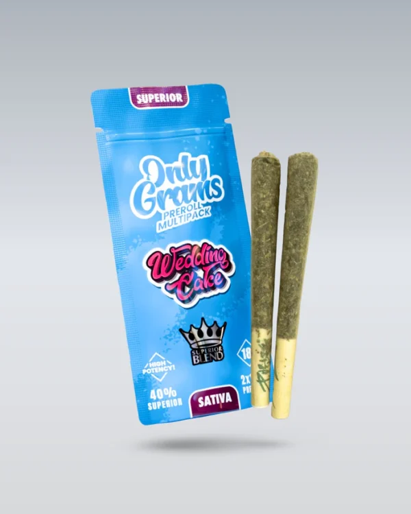 Superior Pre-Rolls 40% - Wedding Cake 3g